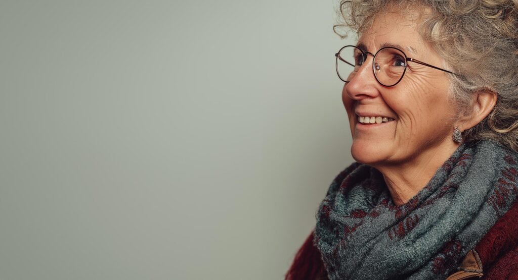 Portrait of a lady in glasses